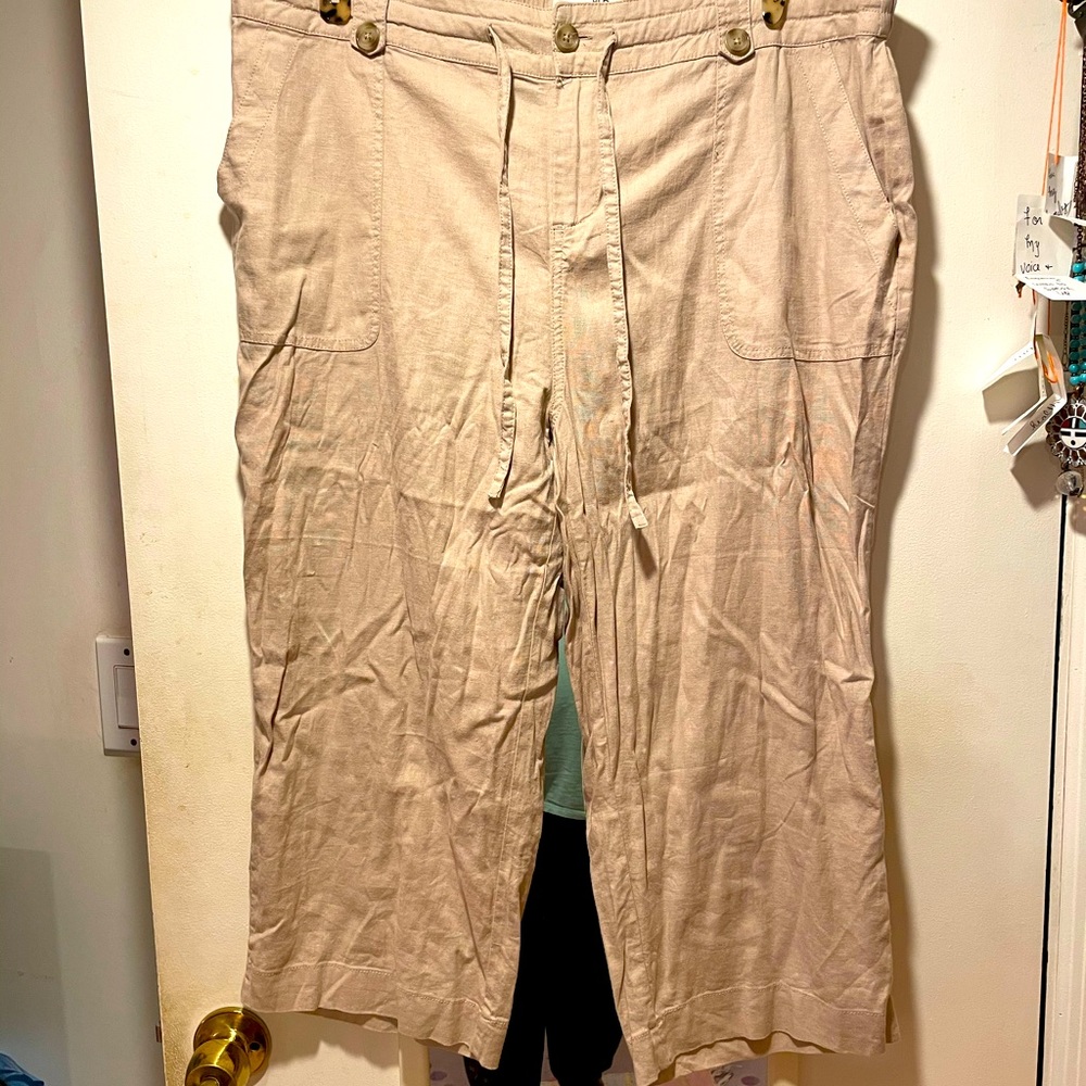 Linen Wide- Leg Pants